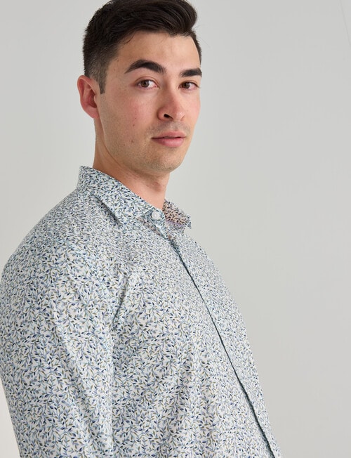 L+L All Over Printed Shirt, Multi Floral White product photo View 05 L