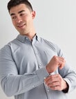 L+L Solid Oxford Shirt, Dusty Blue product photo