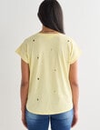 Zest Organic Cotton Boxy Tee, Limoncello Fruit product photo View 02 S