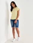 Zest Organic Cotton Boxy Tee, Limoncello Fruit product photo View 03 S