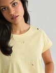 Zest Organic Cotton Boxy Tee, Limoncello Fruit product photo View 04 S