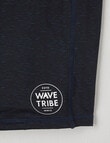 Wavetribe Rash Short, Navy Marle product photo View 02 S