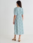 Ella J Ditsy Tea Dress, Sage product photo View 02 S