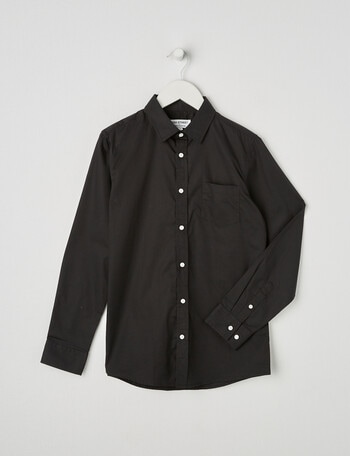 High Street Big Boys Long Sleeve Shirt, Black product photo