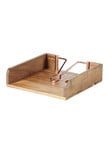 Terrace Acacia Wood Napkin Holder, Natural product photo