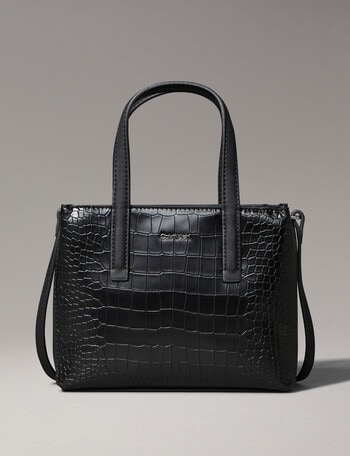 Calvin Klein Must Mini Tote Bag, CK Black Croco product photo