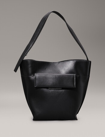 Calvin Klein Linear Medium Bucket Bag, CK Black product photo