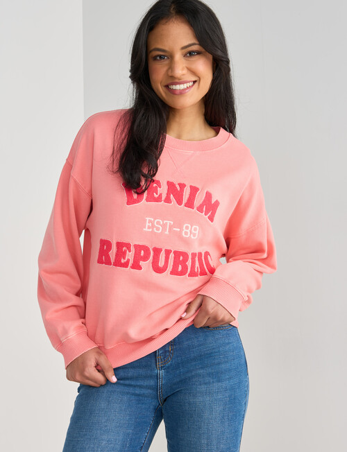 Denim Republic Heritage Sweatshirt, Candyfloss product photo