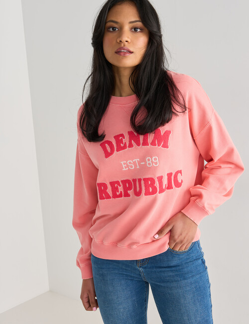 Denim Republic Heritage Sweatshirt, Candyfloss product photo View 05 L