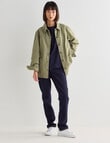 Jigsaw Lizzy Cotton Twill Jacket, Green product photo View 03 S