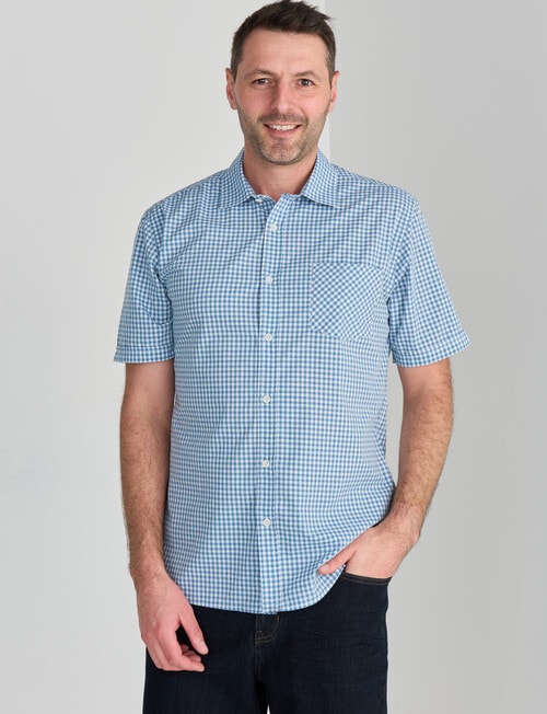 Chisel Mason Mini Short Sleeve Shirt, Teal product photo