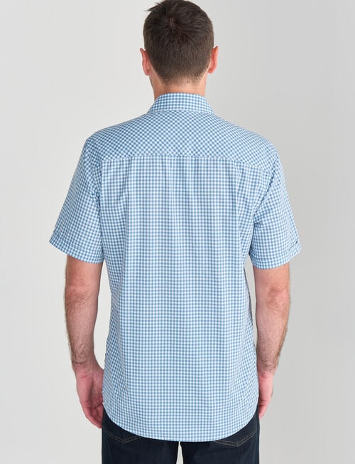 Chisel Mason Mini Short Sleeve Shirt, Teal product photo View 02 L