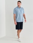 Chisel Mason Mini Short Sleeve Shirt, Teal product photo View 03 S