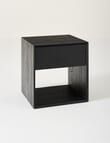 LUCA Devon Bedside Table, Black product photo