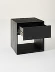 LUCA Devon Bedside Table, Black product photo View 02 S