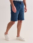 Chisel Knit Denim Short, Indigo product photo