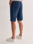 Chisel Knit Denim Short, Indigo product photo View 02 S