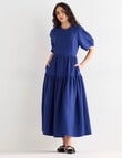 State of play Adrift Panelled Midi Dress, Royal Blue product photo View 03 S