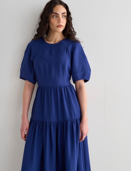 State of play Adrift Panelled Midi Dress, Royal Blue product photo View 05 L