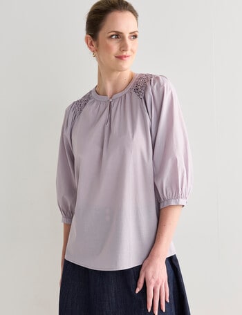 Jigsaw Cotton Origami Blouse, Infinity Blue product photo