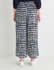 Whistle Printed Culotte, Navy & White product photo View 02 S