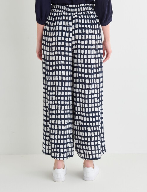 Whistle Printed Culotte, Navy & White product photo View 02 L