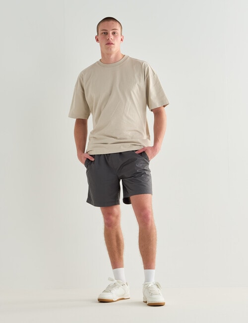 Tarnish Staple Shorts, Charcoal product photo View 07 L