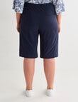 Studio Curve Fashion Short, Navy product photo View 02 S