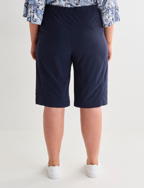 Studio Curve Fashion Short, Navy product photo View 02 L