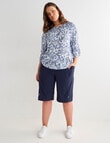 Studio Curve Fashion Short, Navy product photo View 03 S