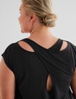 Superfit Curve Fearless Crossover Tee, Black product photo View 04 S