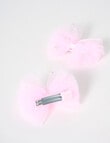 Mac & Ellie Tulle Hair Clips, Light Pink product photo View 03 S