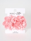 Mac & Ellie Ruffle Clips, Pink product photo View 02 S