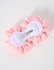 Mac & Ellie Ruffle Clips, Pink product photo View 03 S