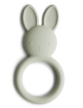 Mushie Bunny Teether, Sage product photo