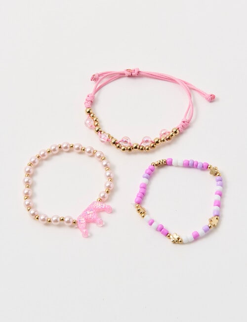 Mac & Ellie Princess Bracelet Set, Pink product photo