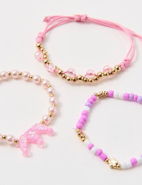 Mac & Ellie Princess Bracelet Set, Pink product photo View 02 L