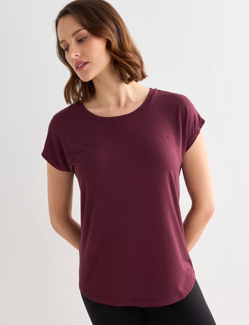 Bodycode Boxy Tee, Burgundy product photo