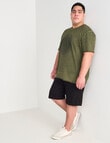 Tarnish King Size Antonio Denim Short, Washed Black product photo View 03 S