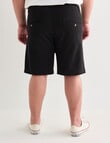 Tarnish King Size Antonio Denim Short, Washed Black product photo View 02 S