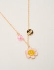 Mac & Ellie Bff Daisy 2- Pack Necklace Set, Yellow product photo View 02 S