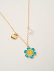 Mac & Ellie Bff Daisy 2- Pack Necklace Set, Yellow product photo View 03 S