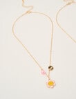 Mac & Ellie Bff Daisy 2- Pack Necklace Set, Yellow product photo View 05 S