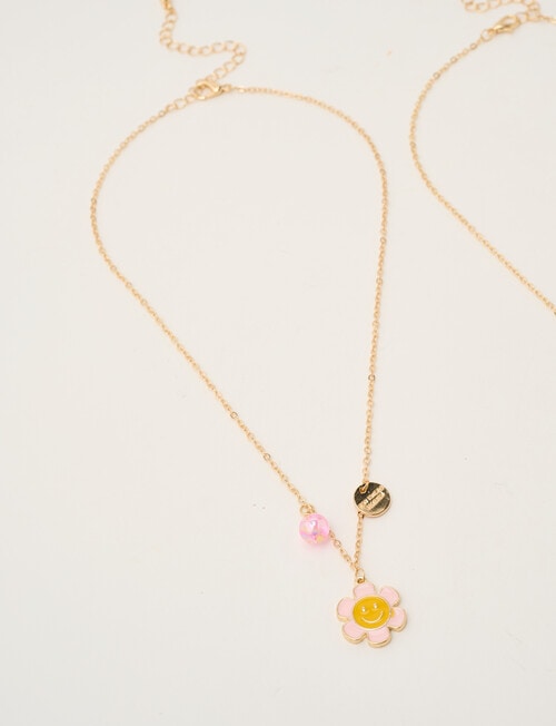 Mac & Ellie Bff Daisy 2- Pack Necklace Set, Yellow product photo View 05 L