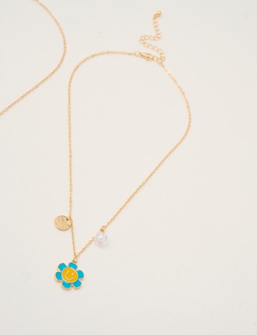 Mac & Ellie Bff Daisy 2- Pack Necklace Set, Yellow product photo View 06 L