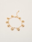 Mac & Ellie Hearts Charm Bracelet, Gold Tone product photo View 03 S