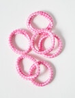 Mac & Ellie Gingham Candy Hair Ties, Pink product photo View 02 S