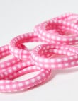 Mac & Ellie Gingham Candy Hair Ties, Pink product photo View 03 S