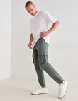 Tarnish King Size Enzo Jogger Pant, Army Green product photo View 03 S