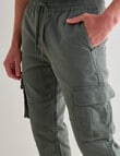 Tarnish King Size Enzo Jogger Pant, Army Green product photo View 04 S